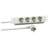 EFB Elektronik Koop PROFIversal - Steckdosenleiste (Rack - einbaufähig) - Wechselstrom 250 V - Eingabe, Eingang power CEE 7/7 - Ausgangsanschlüsse: 4 (power CEE 7/3)