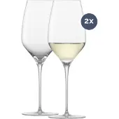 Zwiesel Glas Glas Handmade Weißweinglas Alloro Riesling 2er Set, Wein Glas, 426 ml, 122093