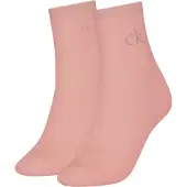 Calvin Klein Jeans Socken "CK WOMEN SHORT SOCK 2P SHINY LOGO" 2 Paar, 1x mit Glitzer-Logo