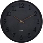 Karlsson - Wanduhr Calma - Schwarz - 3.8x30x30cm