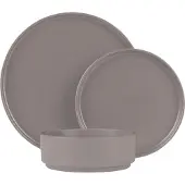 Berlinger Haus BH10006, 6 Person(en), Steingut, Graubraun, Rund, Modern, 26,5 cm