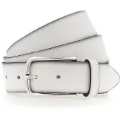 Vanzetti Gürtel Denim Love 35mm Full Leather Belt W85 White