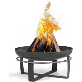 Cookking , Feuerschale "Viking 80", schwarz, Ø 80 x 36 cm