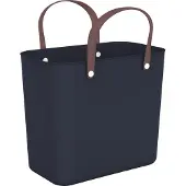 Rotho Nachhaltige Multibag ALBULA 25L Ocean-Bound Plastic Tragetasche Einkaufskorb 9082899 Dunkelblau