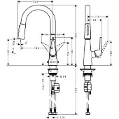 Hansgrohe Talis S, Waschbecken, Edelstahl