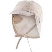 Sterntaler Schirmmütze mit Nackenschutz Anker in beige | Gr.: 43 cm