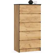 Akord Furniture Factory OP0LK-6CRA004, Eiche, 5 Schublade(n), Matt, 16 mm, 51 cm, 400 mm