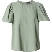 Vero Moda Kurzarmbluse "VMPRETTY SS TOP WVN GA NOOS", Damen, Gr. XL, grün (hedge grün), Web, Obermaterial: 100% Baumwolle, unifarben, regular fit hüftlang, Rundhals, Blusen Kurzarmbluse