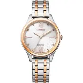 Citizen Eco Drive Solar Damenuhr EM0506-77A Bicolor Edelstahl
