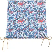 Doppler Sitzkissen 44 x 44 cm blau bordeaux rot weiß