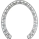 Garden Pleasure Rankgitter LAMOS Metall schwarz oval 200,0 x 220,0 cm