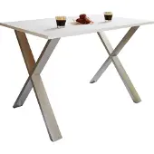 VCM Premium Holz Esstisch | H. 76 x B. 110 x T. 50 cm | Küchentisch Speisetisch Tisch Xona X