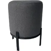 Meet by Paperflow Hocker Nest, mit Schutzkappen, Polyester & Stahl, anthrazit