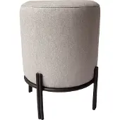 Meet by Paperflow Hocker Nest, mit Schutzkappen, Polyester & Stahl, grau