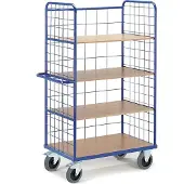 ROLLCART Gitter-Etagenwagen, L1000 x B700 mm