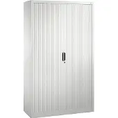 C+P Rollladenschrank Omnispace, 5 OH, abschließbar, B 1200 x T 420 x H 1980 mm, Stahl/Kunststoff, weiß