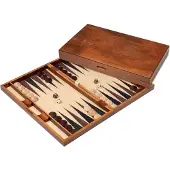 Philos Backgammon Spiel groß mit Magnetverschluss Holzbrett