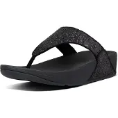 FitFlop Lulu Glitter Toe-Thongs Black Glitter-Schoenmaat 43