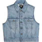 G-Star Shrunken Denim Weste - Hellblau - Damen - XS