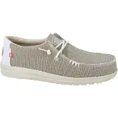 HEY DUDE Halbschuhe Herren Wally Braided Beige Canvas