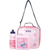 Disney Lilo and Stitch Lunchbox-Set Squeeze The Day, Rosa