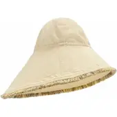 OAS Hut Unisex Ecru Irregular Brim Canvas-Größe 57