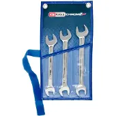 Ks Tools CHROMEplus Doppel-Maulschlüssel-Satz, 3-tlg