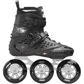 Roces Inline skate X35 TIF 3x110 Schwarz Silber Unisex-Schuhgröße 43