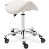 Physa Kosmetikhocker Sattelhocker auf Rollen York bis 150 kg beige
