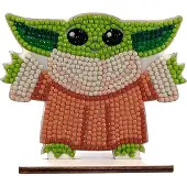Craft Buddy - Diamant-Stickerei-Kit - Grogu Crystal-Art-1493