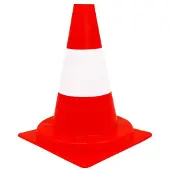 Wemas Verkehrsleitkegel PVC orange/weiß 320 mm