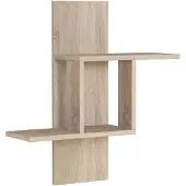 Homitis | Wandregal Mühle naturel Spanplatte 64x70x20 cm | NADUVI