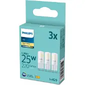 Philips LED pre Spot 1,9W827 (25W) 3-pak G9