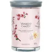 Yankee candle Tumbler-Kerze Signature Rosa Cherry & Vanille (rosa Kirschen und Vanille) – 567,0 g