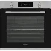 Sharp K-70P19INH-EU Einbaubackofen Heißluft, (78 L, EEK A, 9 Backofenfunktionen, Versenkbare Knebel), (Set von Voll-Teleskopauszügen), Edelstahl