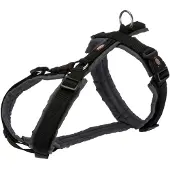 Trixie Premium Trekking Geschirr - schwarz/grafit - 32–38 cm/13 mm