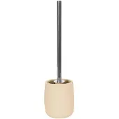 Kleine wolke WC-Garnitur "Eclipse", beige, B:10,3cm H:41,5cm, Gummi, Steinzeug, Reinigungsbürsten, WC-Garnitur