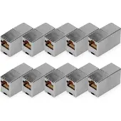 Digitus CAT 5e, Klasse D, RJ45 Modulare Kupplung - 10 Stk., RJ-45, RJ-45, Silber
