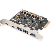 Digitus PCIe Karte 2x USB-C + 3x USB A