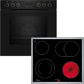 NEFF Einbauherd-Set, E2CCG6AK3 + M16SRF0L0, Einbau-Herd, Elektrokochfeld, EX4PB0