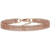 Elli Armband 925 Sterling Silber in Rosegold | Gr.: 16 cm
