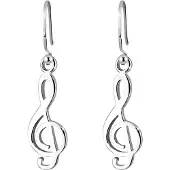 Elli Ohrringe Notenschlüssel Musik Filigran 925 Silber Elli Silber