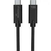 MediaRange MRCS214, 1,2 m, USB C, USB C, USB 3.2 Gen 1 (3.1 Gen 1), 10 Gbit/s, Schwarz