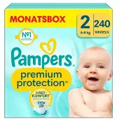 Pampers Premium Protection, New Baby Gr. 2 Mini, 4-8kg, Monatsbox (1x 240 Windeln) 8006540705544
