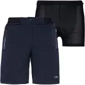 CMP Damen Tight WOMAN FREE BIKE BERMUDA WITH INNER MESH UNDERWEAR
