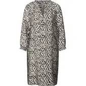 Street One Kleid in Creme/ Schwarz - 36
