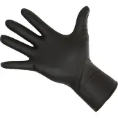 Kerbl Nitrilhandschuhe Long Black 300mm, 50 Stück, Grösse S