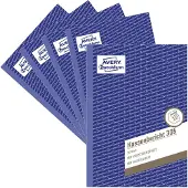 Avery Zweckform Kassenbericht 305-5, A5 Hochformat, mit Ausfüllhilfe, ohne Durchschläge, perforiert & gelocht, Papier, weiß, 5 Bücher mit 50 Blatt