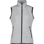 CMP - Women's Vest Jacquard Knitted - Fleeceweste Gr 40 grau