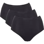 Sloggi High-Waist-Slip "GO Daily Cotton" Glanz-Effekt Details, hochgeschnittene Taille